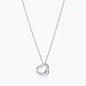Tiffany & Co. Sterling Silver Open Heart Pendant (Elsa Peretti Design).